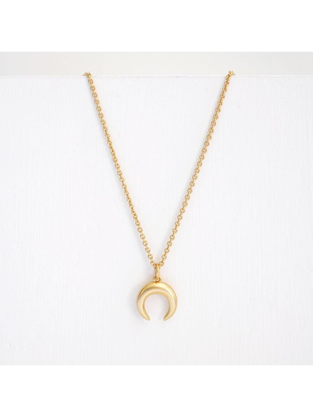 Madewell Chunky Crescent Moon Necklace